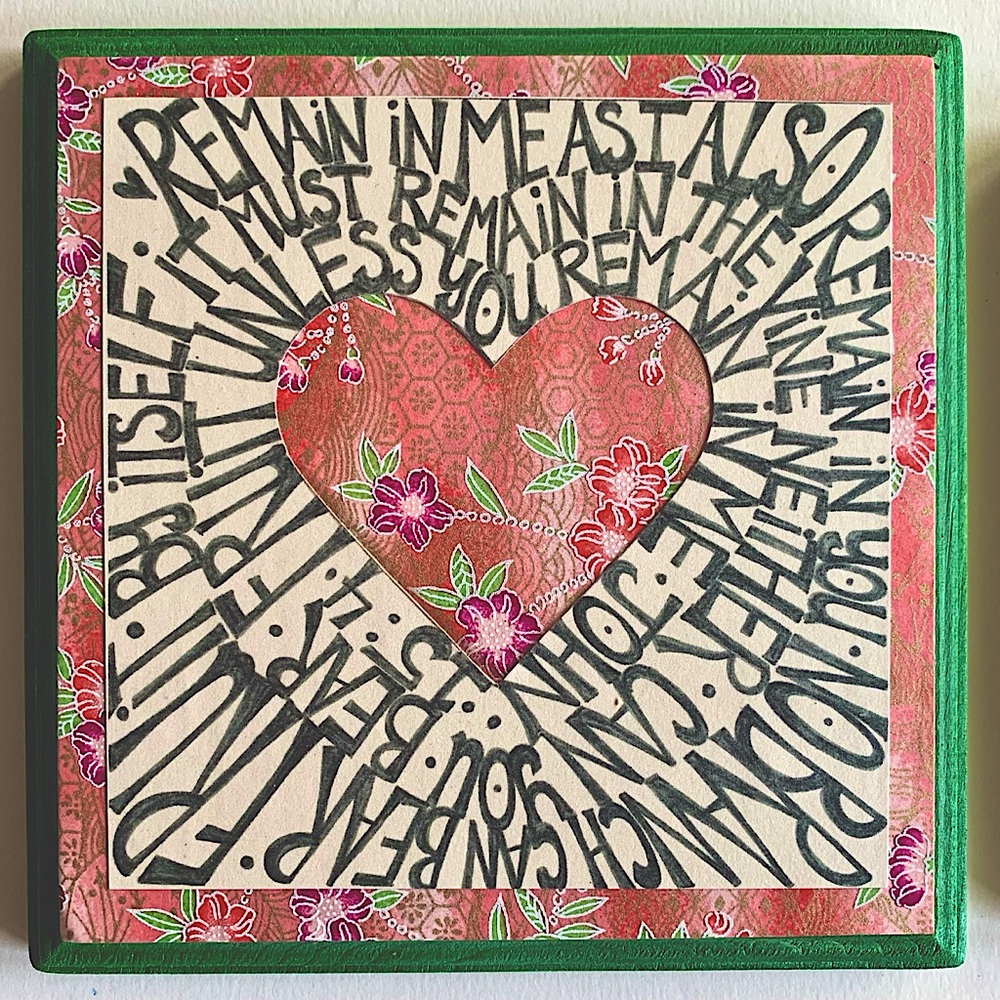 One of a kind handmade scripture art